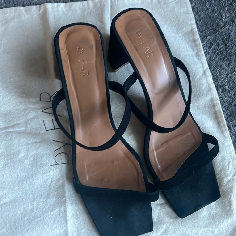 By Far heeled sandals